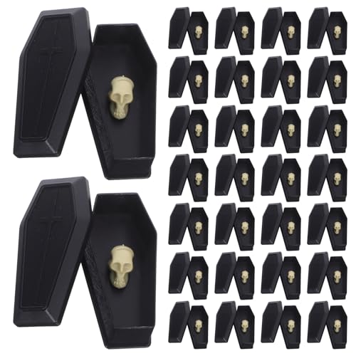 EXCEART 20er-set Halloween-mini-totenkopf-sargfiguren – Miniatur-totenkopfköpfe Und Sarg-requisiten für Halloween-partygeschenke, Puppenhaus-dekoration, Tisch- Und Spukhaus-dekor EXCEART 20er-set Halloween-mini-totenkopf-sargfiguren – Miniatur-totenkopfköpfe Und Sarg-requisiten für Halloween-partygeschenke, Puppenhaus-dekoration, Tisch- Und Spukhaus-dekor von EXCEART