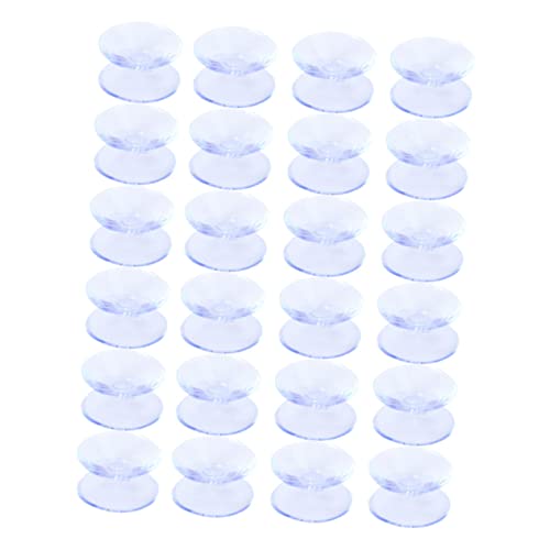 EXCEART 24 Stück rutschfeste Matte Abstandshalter Schreibtisch Doppelt Stoßstangen Tassen Für Vakuum Blau Tischplatte Saugnapf Anti-kollisions-pad Glasplatte Kieselgel Blue von EXCEART