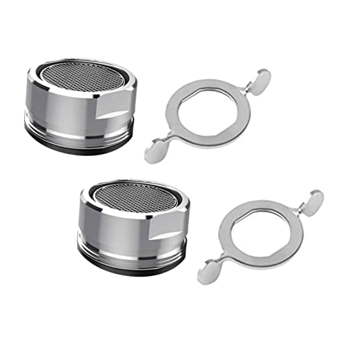 EXCEART 2Sätze Teiliges Wasserhahnfilter mit Spritzschutz Bubbler Einsatz für Reduzierten Wasserverbrauch und Werkzeug für Einfache Installation von EXCEART
