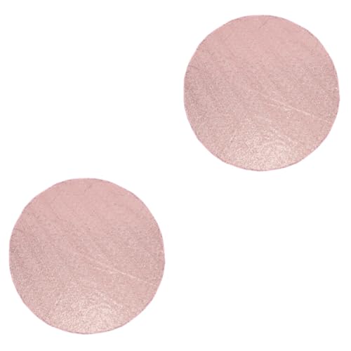 EXCEART 2St Einfarbige Pailletten-Tischdecke Hochzeitstisch Esstisch tischwäsche weiße tischdecke Partyversorgung Tischdecke Multifunktions-Schreibtischtuch Polyester Rose Gold von EXCEART