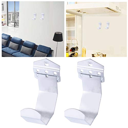 EXCEART 2Stücke Multifunktionswerkzeughaken Stahl Aufbewahrungshaken für Wandmontage Rostbeständig für Garagenorganisation von EXCEART