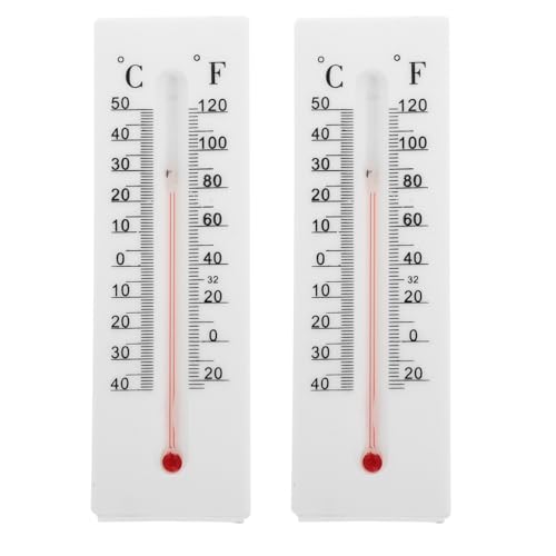 EXCEART 2Er Set Thermometer SchlüSselversteck Outdoor - Kunststoff Wandthermometer FüR Innen Und AußEn Versteck FüR ErsatzschlüSsel Dekoratives Hygrometer von EXCEART