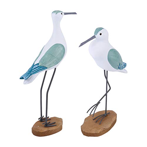 EXCEART 2st Möwe-Ornament Spielzeug Tischplattenverzierungen An Küste Mediterrane Tischdekoration Gartenstatue Am Meer Bastelsimulationsvogel Geschenk Strand Nautischer Garten Drinnen Holz von EXCEART