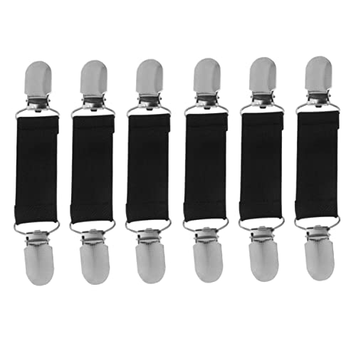 EXCEART Bett 3 Paar nlaken-nhalter nhalter Bettlaken-Clips Riemen Bettlaken-Befestigungselemente Schwarze Kissengreifer Sofa-Anti-Rutsch-Befestigung Feste Feste Schnalle von EXCEART