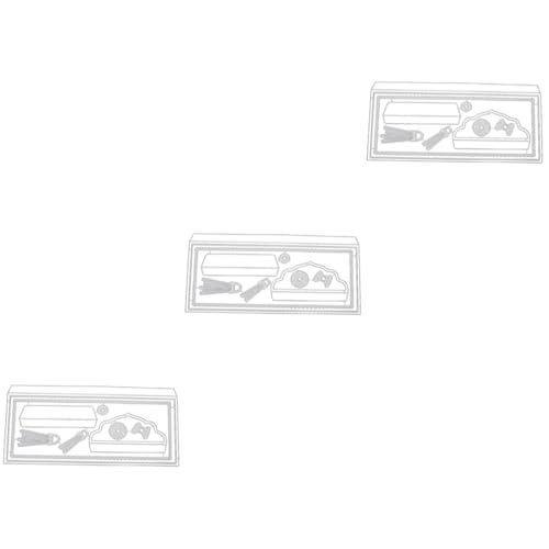 EXCEART 3 STK Grußkarten Umschlag Messer Form 3D-Umschlag gestanzt Album gestanzt Rechteckige Rahmenstanzformen Papierhandwerk Metallstanzungen Geprägt einstellen Modul Schneidwerkzeug von EXCEART