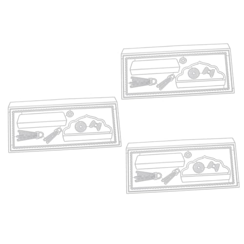 EXCEART 3 STK Grußkarten Umschlag Messer Form House Decoration partydekorationen Scrapbook-Vorlage Signale Stanze Scrapbooking-Werkzeug aus Kohlenstoffstahl Umschlagstanzwerkzeug Silver von EXCEART
