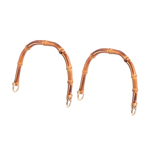 EXCEART 3 Sätze Bambus Handtaschen Henkel Teiliges Ersatzgriff Für DIY Taschen Zubehör Installieren Komfortabel Für Handtaschen Und Clutches 2 Stücke * 3 von EXCEART