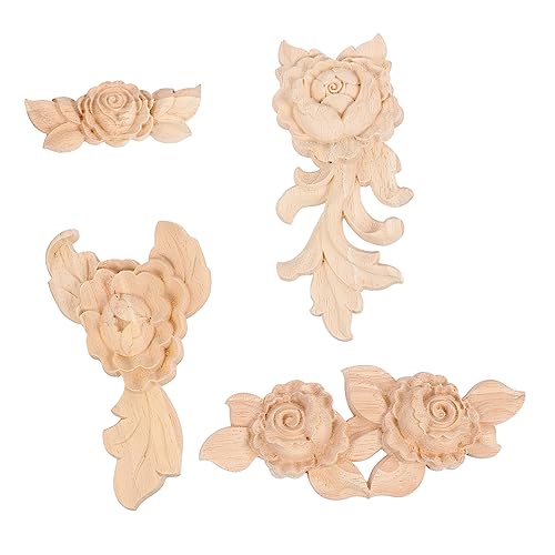 EXCEART 3 Sätze Eck-onlay Blumen- Tür Wohnkultur Elegante Geschnitzte Eckapplikation Für Kabinett-onlay Holz Aufkleber Carving-onlay Blumenecke Ecke Hölzern Beige 4 Stück * 3 EXCEART 3 Sätze Eck-onlay Blumen- Tür Wohnkultur Elegante Geschnitzte Eckapplikation Für Kabinett-onlay Holz Aufkleber Carving-onlay Blumenecke Ecke Hölzern Beige 4 Stück * 3 von EXCEART