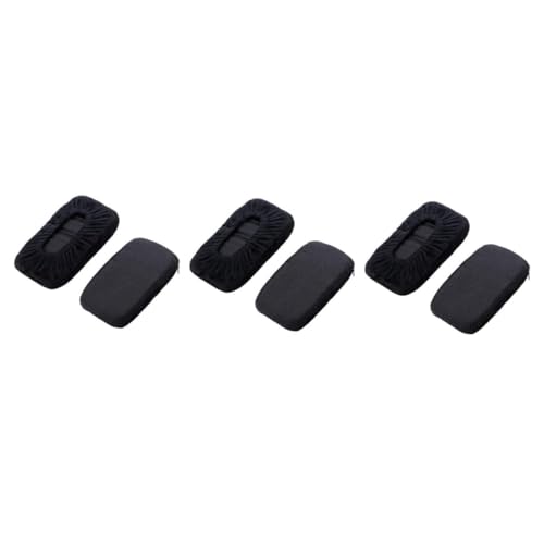 EXCEART 3 Sätze Ellbogenkissen Erinnerung Pads Ausruhen Schreibtischarmlehne Sitzen Büromaterial Office Supplies Hochstihl Armlehnenabdeckung Stuhl Armlehnenpolster Black 2 Stücke * 3 von EXCEART
