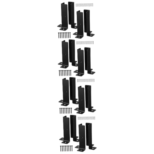 EXCEART 3 Sätze Holzpfostenanker Verstellbare Pfostenträger Für Pergolen Zäune Und Robuste Eisenkonstruktion Einfache Installation Vielseitig Einsetzbar 4 Stück * 3 von EXCEART