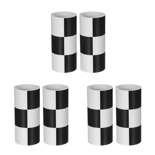 EXCEART 3 Sätze Küchenbordüren selbstklebend Schachbrettmuster PVC Wanddeko wasserfeste Tapetenstreifen für Rückwand und Fliesen von EXCEART