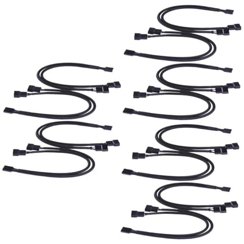 EXCEART 3 Sätze Pin Pwm Splitterkabel Pin Pwm Weiblich Für Computer Cpu Gehäuselüfter Geflochtenes Schwarzes Kabel Zur Temperaturregelung 4 Stück * 3 EXCEART 3 Sätze Pin Pwm Splitterkabel Pin Pwm Weiblich Für Computer Cpu Gehäuselüfter Geflochtenes Schwarzes Kabel Zur Temperaturregelung 4 Stück * 3 von EXCEART