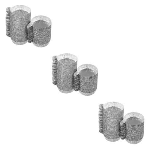 EXCEART 3 Sätze Wiegeschale Laborwaagen Waagschalen Aus Aluminium Wägeplatten Tablett Wägepfanne Laborwägeboote Waage Waagschale Wägeschalen Wiegeplatte Silber Aluminiumfolie 100 Stück * 3 von EXCEART