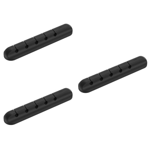 EXCEART 3 Stck. Kabelmanagement Silikon Organizer für Schreibtisch Ladegerät Halterung für Zuhause Büro USB Stromkabel Kompakt Langlebig Schwarz EXCEART 3 Stck. Kabelmanagement Silikon Organizer für Schreibtisch Ladegerät Halterung für Zuhause Büro USB Stromkabel Kompakt Langlebig Schwarz von EXCEART