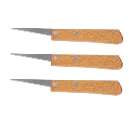 EXCEART 3 Stück Clay Short Reparaturmesser Keramikschnitzwerkzeug Formmesser aus Ton Keramik -Trimmwerkzeuge Töpferwerkzeugsatz Töpferwarenwerkzeuge Holz Chocolate von EXCEART