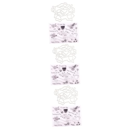 EXCEART 3 Stück DIY Schneiden Sterben Handgefertigte Stanzform Blumenstampfer Lustige Stampfer Stanzform Handgemachte Stempel Stanzformen Schablone Handwerk Schneiden Sterben von EXCEART