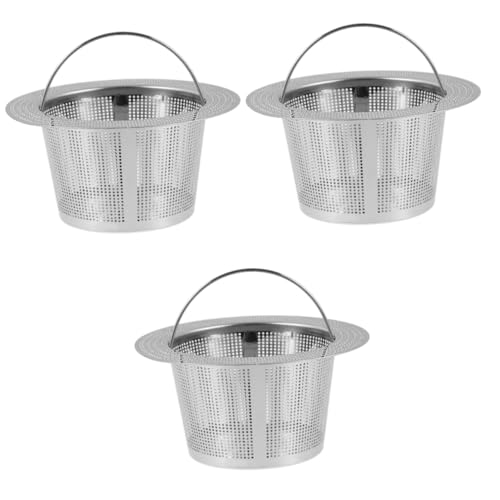 EXCEART 3 Stück Edelstahl Filterkorb Filtersieb Küchenspüle Sieb Universelles Funktionales Küchenabtropfgestell Spülbeckensieb Ersatz Mit Filtern Spülbecken Abflussfilter EXCEART 3 Stück Edelstahl Filterkorb Filtersieb Küchenspüle Sieb Universelles Funktionales Küchenabtropfgestell Spülbeckensieb Ersatz Mit Filtern Spülbecken Abflussfilter von EXCEART