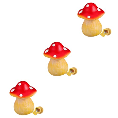EXCEART 3 Stück Pilz Gefälschte Schlüsselkasten Versteck Dich Sicher Im Freien Dekorativer Schlüsselversteck Drinnen Klein Pilzfigur Container Geheimnissicher Fälschung Pilze Für Mini Harz von EXCEART