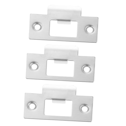 EXCEART 3 Stück Teiliges Türsicherungs Edelstahl Verstärkte Deadbolt abdeckplatten Türschlagplatten für Einfache Installation und Langlebigen Schutz bei Hauseingängen von EXCEART