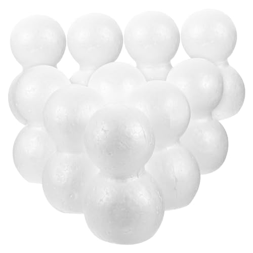 EXCEART 30 STK Schneemann Styropor Zapfen Styropor-Kugeln zum Selbermachen bastelsets+für+Kinder bastel Set für Kinder weiße Schaumkugeln Kinder DIY Material Weihnachten Kunsthandwerk EXCEART 30 STK Schneemann Styropor Zapfen Styropor-Kugeln zum Selbermachen bastelsets+für+Kinder bastel Set für Kinder weiße Schaumkugeln Kinder DIY Material Weihnachten Kunsthandwerk von EXCEART