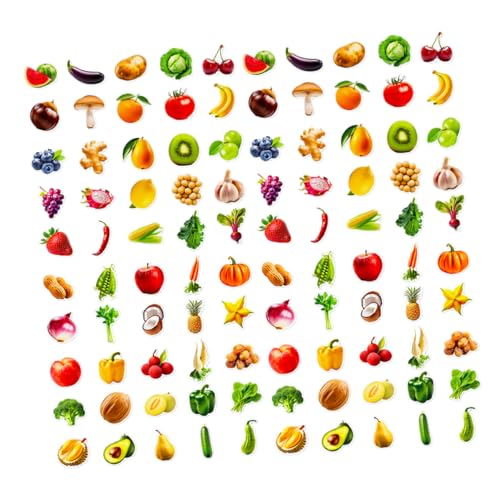 EXCEART 300 Blatt Bunte Obst und Gemüseaufkleber für Wetterfeste Wiederverwendbare Food Sticker für DIY Projekte Laptop Wasserflaschen Kühlschrank Kreative Szenengestaltung EXCEART 300 Blatt Bunte Obst und Gemüseaufkleber für Wetterfeste Wiederverwendbare Food Sticker für DIY Projekte Laptop Wasserflaschen Kühlschrank Kreative Szenengestaltung von EXCEART