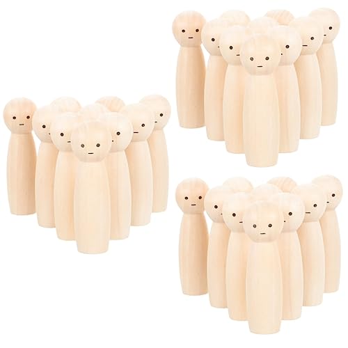 EXCEART 30stücke Unvollendete Holzfiguren Bemalen Holzpuppen Für Kreative Kinderprojekte Oberfläche Für Sicheres Für Bastelideen Und Dekoration EXCEART 30stücke Unvollendete Holzfiguren Bemalen Holzpuppen Für Kreative Kinderprojekte Oberfläche Für Sicheres Für Bastelideen Und Dekoration von EXCEART