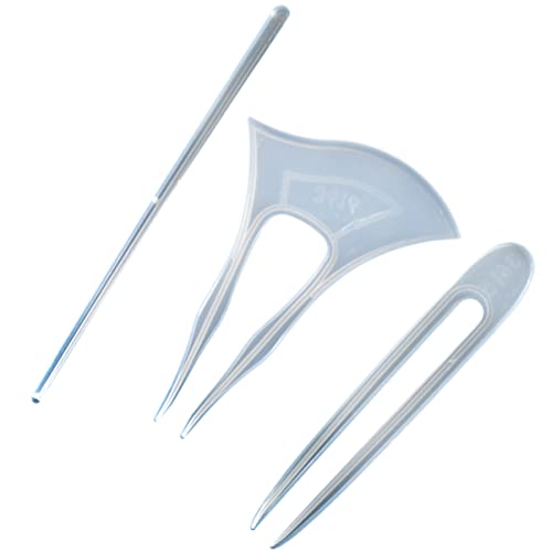 EXCEART 3St Haarnadel Silikonform 3D Haarwerkzeughalter aus Silikon Haarklammer Silikonformen DIY Haarnadelform Haarstäbchenform aus Silikon Kristall-Epoxy Essstäbchen Uhr Schmuck Suite EXCEART 3St Haarnadel Silikonform 3D Haarwerkzeughalter aus Silikon Haarklammer Silikonformen DIY Haarnadelform Haarstäbchenform aus Silikon Kristall-Epoxy Essstäbchen Uhr Schmuck Suite von EXCEART