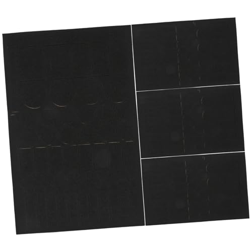 EXCEART 4-Bogen- -lichtblockierungsaufkleber Verdunkelungsaufkleber Für Klimaanlagen Selbstklebende Verdunkelungsaufkleber 12 Mm Eva-Material Einfach Anzubringen von EXCEART