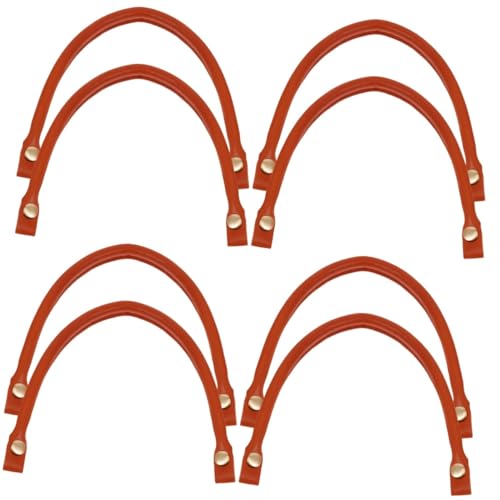 EXCEART 4 Sätze Handschlaufe Aus Leder Tragetasche Taschen Für Frauen Geldbeutel Handtaschen Taschengriff Taschengurt Tasche DIY Griff Taschenhandleersatz Kunstleder Brown 2 Stücke * 4 von EXCEART