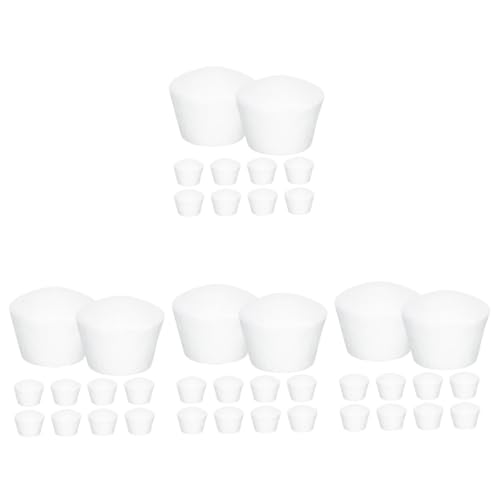 EXCEART 4 Sätze Tortenmodell Meerjungfrau Tortenaufsatz Muffin Cupcake Mousse Kuchenformen Für Backformen Mini Ballons Kuchen Tortenträger Bubble Cake Tin Liners 10 Stück * 4 von EXCEART