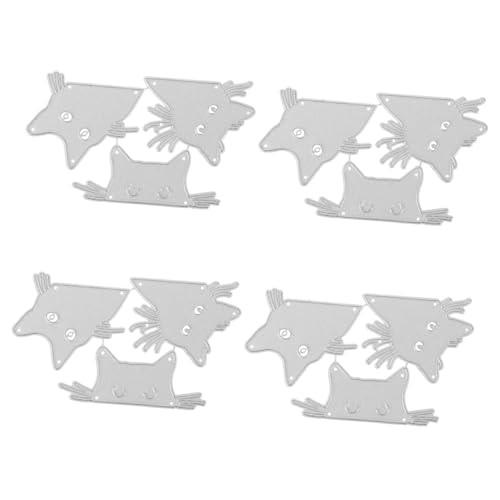 EXCEART 4 Sets DIY DREI Katzenköpfe Metall Kohlenstoffstahl Geprägte Ätzmesserform Papierkunst Schneidemesserform Stanzformen Tierstempel Für Kartenherstellung Kartenherstellung EXCEART 4 Sets DIY DREI Katzenköpfe Metall Kohlenstoffstahl Geprägte Ätzmesserform Papierkunst Schneidemesserform Stanzformen Tierstempel Für Kartenherstellung Kartenherstellung von EXCEART