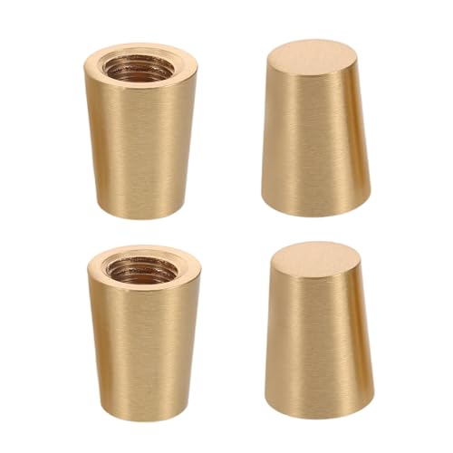 EXCEART 4stück Messing-füße Für Schneidebretter -Pads Füße Für Tabletts Aus Holz Stabilisierungsfüße Für Küchenmöbel Beine Für Schrankstühle von EXCEART