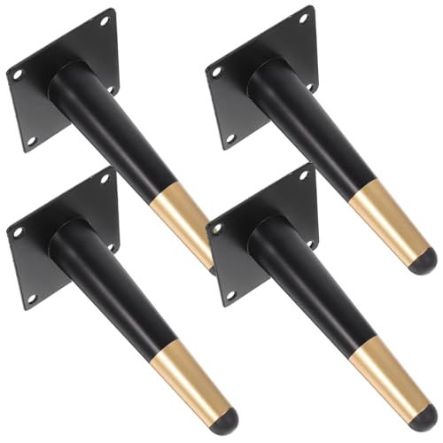 EXCEART 4 Stück Möbelfüße Metall Tischbeine im Mid Century Design für Nachttische Couchtische und DIY Projekte Robust und Stabil mit Goldenen Akzenten EXCEART 4 Stück Möbelfüße Metall Tischbeine im Mid Century Design für Nachttische Couchtische und DIY Projekte Robust und Stabil mit Goldenen Akzenten von EXCEART