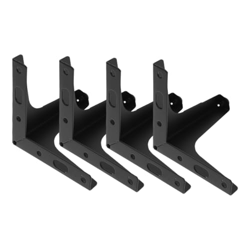EXCEART 4 Stück Möbelstützbeine Möbelbeine Dreieck Sofa Stütze Schrankfüße Dreieck Couchbeine Hockerbeine Tischbeine Möbelersatzteile Beine Für Möbel Schwarzes Eisen von EXCEART