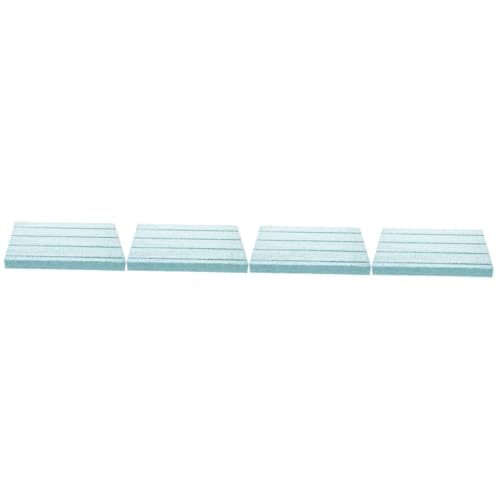 EXCEART 4 Stück Sandtisch-schaumstoffplatte Polystyrol Modellieren Bastelschaum Weiß Planke Szene-modellschaum Modellbaumaterial Modell-DIY-Material Dioramaschaum Sky-Blue von EXCEART