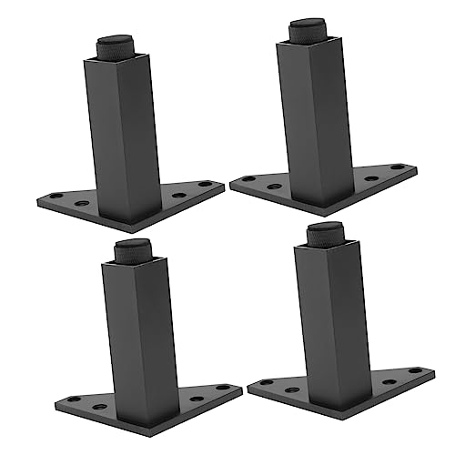 EXCEART 4 Stück Aluminium Legierung Einstellbare Möbelfüße für Sofa Badezimmer Couchtisch Hochbelastbar Stabil Leichtes Design von EXCEART