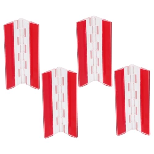 EXCEART 4 Stück Teiliges Selbstklebende Transparente Scharniere mit Starkem Klebstoff für DIY Projekte Möbel Glas und Metall Unsichtbar Doppelseitig Kleine Scharniere von EXCEART
