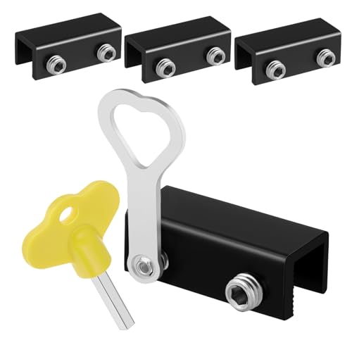 EXCEART 4 Stück Türverriegelungsbegrenzer Locator für Stopper Schiebeverschluss sperren gleiten aus Schiebefenster Türschloss Fenstersicherung Kindersicherung Fensterschiebeschloss Schwarz EXCEART 4 Stück Türverriegelungsbegrenzer Locator für Stopper Schiebeverschluss sperren gleiten aus Schiebefenster Türschloss Fenstersicherung Kindersicherung Fensterschiebeschloss Schwarz von EXCEART