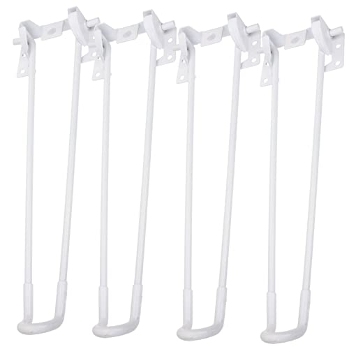 EXCEART 4 Stück klappbare Tischbeine kleine Tischbeine Faltbare Tabelle Klapptischbein Möbelbeine Klapptische Haarnadelbeine Couchtisch Metallbeine für Möbel Faltbare Tischbeine Weiß von EXCEART