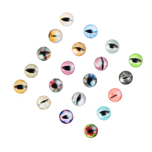 EXCEART 40 Stück Augenglasfleck Schmuckzubehör Für Spielzeugaugen Augen Tragen Herstellung Edelsteine Augen-cabochons Glaskuppel-cabochons Cabochon Aus Glas von EXCEART