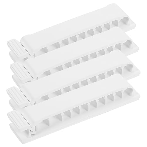 EXCEART 4Stücke Selbstklebende Kabelclips Kabelorganizer für Schreibtisch Büro zur Kabelverwaltung von Ladekabeln Audiokabeln Robust Langlebig von EXCEART