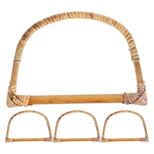 EXCEART 4 StüCk Taschengriffe Aus Naturholz Und Rattan, DIY Handtaschen Henkel FüR Kreative Projekte, Ersatzgriffe FüR Gewebte Taschen Oder KöRbe, ZufäLlige Farben EXCEART 4 StüCk Taschengriffe Aus Naturholz Und Rattan, DIY Handtaschen Henkel FüR Kreative Projekte, Ersatzgriffe FüR Gewebte Taschen Oder KöRbe, ZufäLlige Farben von EXCEART