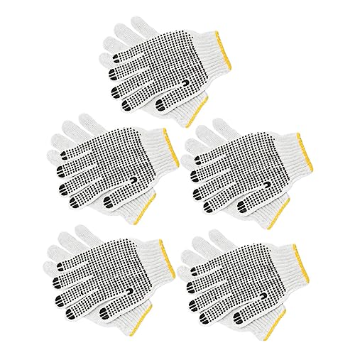 EXCEART 5 Paare Verbrühungsschutzhandschuhe Thermal- Ofen Gartenhandschuhe damen Handhabung Kochhandschuh Kochen Handschuhe Arbeitsschutz verschleißfester Handschuh Weiß Zufällige Farbe von EXCEART