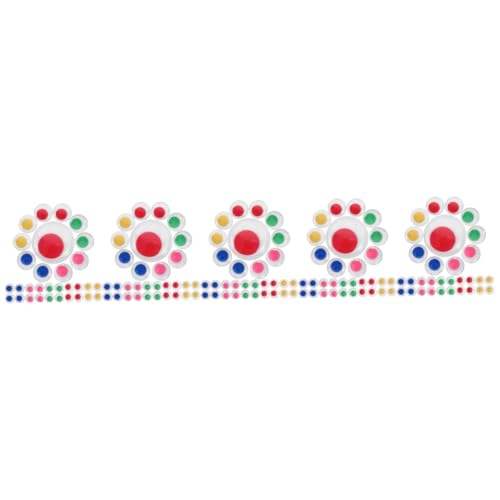 EXCEART 5 Sätze DIY Augen Tieraugen Puppenzubehör Eincremehilfe Bastelkasten Dekoring Spielzeugaugen Gummibusen Wackelaugen Zum Selbermachen Puppenaugen-Aufkleber Plastik 100 Stück * 5 von EXCEART