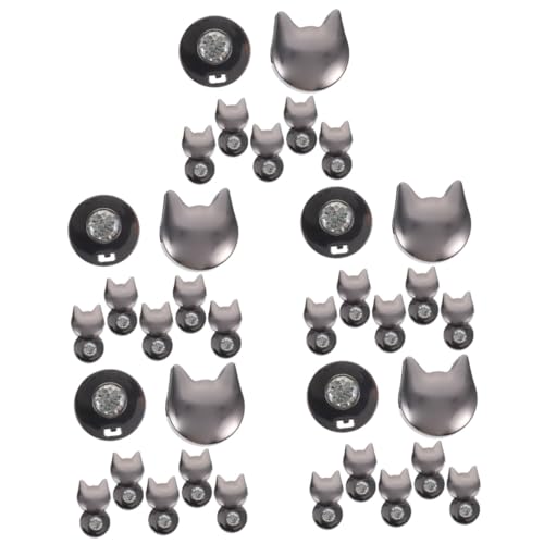 EXCEART 5 Sätze Handtaschenschlösser Aus Metall Kleine Taschenschlösser Schnallen Für Taschen Schloss in Katzenform Taschenverschlüsse, Schlösser Zinklegierung Black 6 Stück * 5 EXCEART 5 Sätze Handtaschenschlösser Aus Metall Kleine Taschenschlösser Schnallen Für Taschen Schloss in Katzenform Taschenverschlüsse, Schlösser Zinklegierung Black 6 Stück * 5 von EXCEART