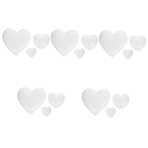 EXCEART 5 Sätze Love Schaumstoffrohling Kugeln Kuchendekoration Gefälscht Wedding Decoration Hohzeitdeko Hochzeitsdekoration Steckblumen Schaumherzmodell Für Party Partydekor 3 Stück * 5 EXCEART 5 Sätze Love Schaumstoffrohling Kugeln Kuchendekoration Gefälscht Wedding Decoration Hohzeitdeko Hochzeitsdekoration Steckblumen Schaumherzmodell Für Party Partydekor 3 Stück * 5 von EXCEART