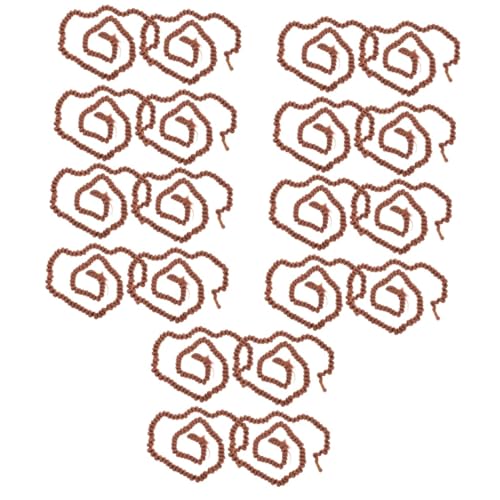 EXCEART 5 Sätze Perücke Haarreihe Puppenhaarperücke Puppenhaartressen Puppenkopf Dekorative Puppenperücken Perücke Für Puppe Gefälschte Puppenperücken Plastik Brown 4 Stück * 5 von EXCEART