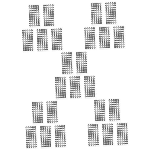 EXCEART 5 Sätze Reflektierende Markierungspunkte Für Scanner Einfache Anwendung Präzise Positionierung Für Verschiedene Oberflächen Innendurchmesser Außendurchmesser 5 Blätter * 5 von EXCEART