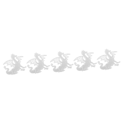 EXCEART 5 Stück Chamäleon-messerform Drachenschablonen Zum Malen Grundplatte Der Schneidemaschine Stanzformen Herstellung Stanzplatten Party Stanzmaschine Teller Silver Kohlenstoffstahl von EXCEART