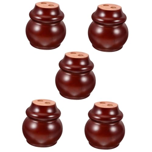 EXCEART 5 Stück Möbelbeine Möbelsteiger Kommode Beine Ersatzbeine Für Sofa Fußhocker Verstellbares Bein Sofa Bein Couch Goldene Sofabeine Füße Für Möbel Stand Hölzern von EXCEART
